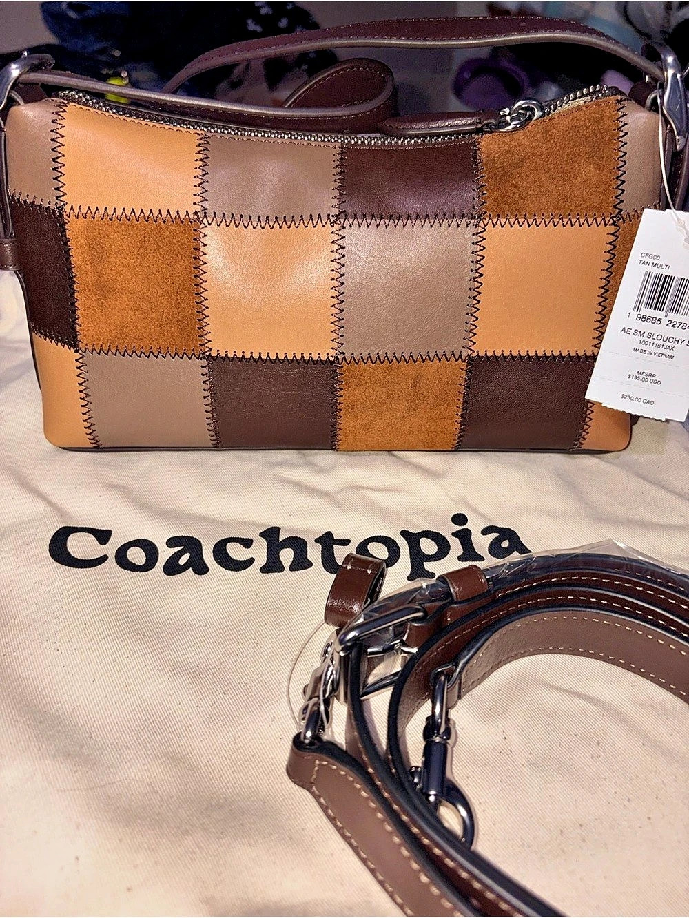 NWT Coachtopia Alter Ego small slouch shoulder bag